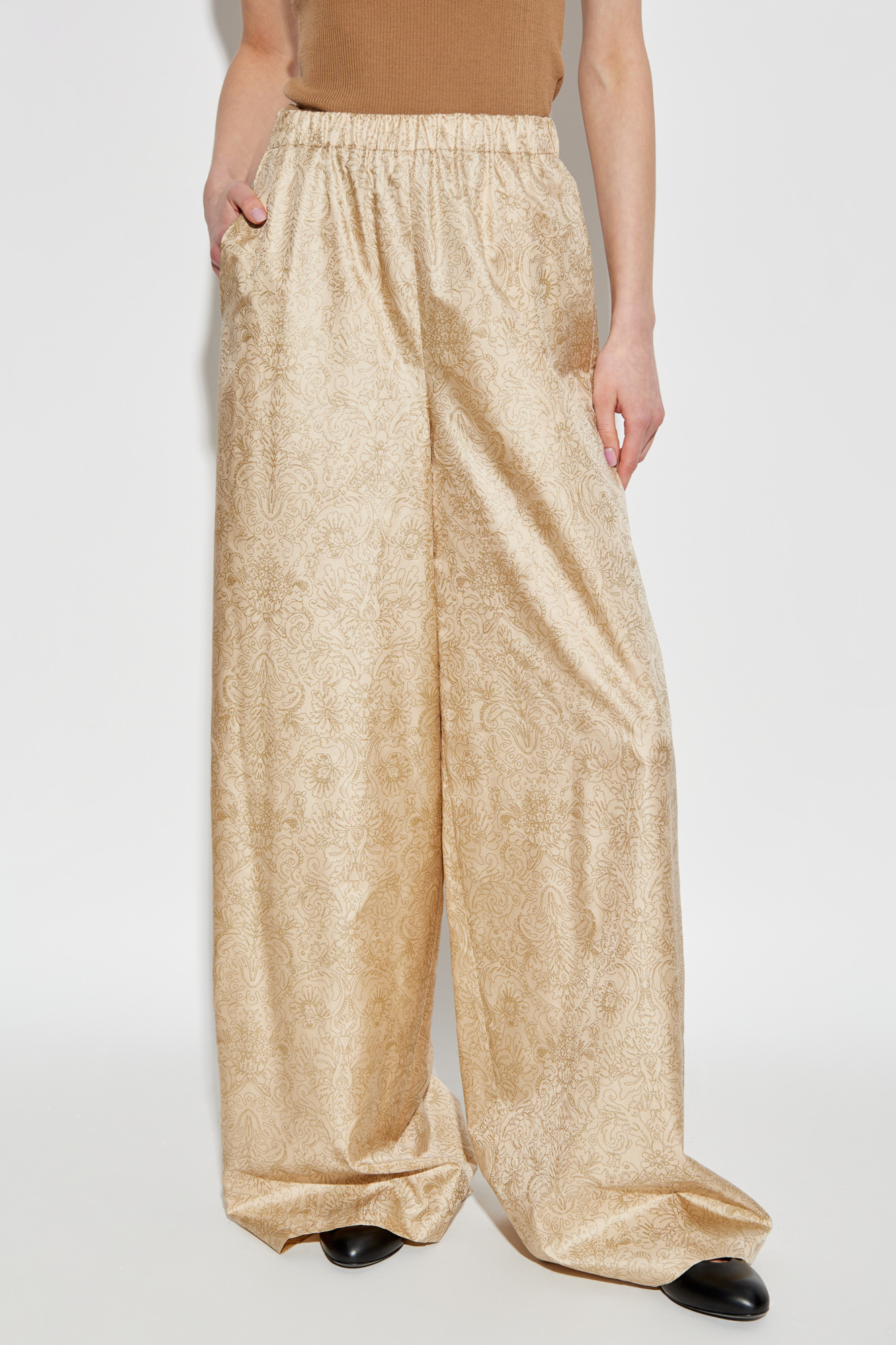 パンツ Max Mara Domizia Gold Silk trousers Domizia Max Mara - Vitkac France